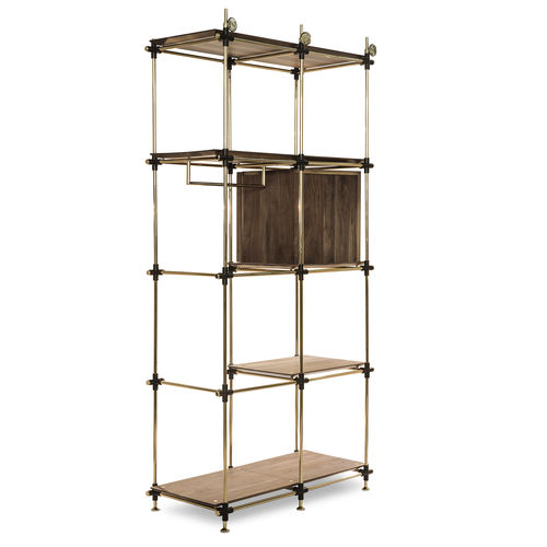 Scaffale modulare - BLAKE - Essential Home - contemporaneo / in ottone lucidato / in legno massiccio