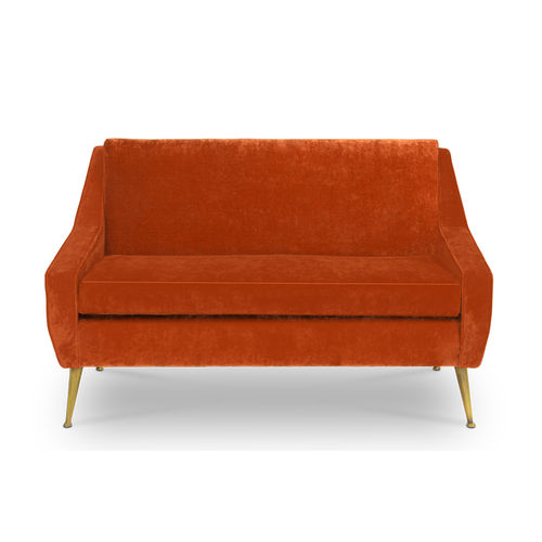 Divano moderno - ROMERO - Essential Home - in velluto / in metallo / con braccioli