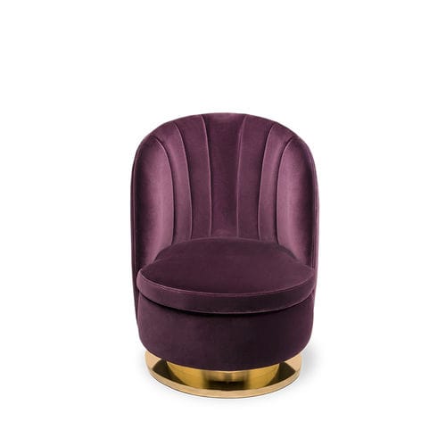 Chauffeuse contemporanea - GABLE - Essential Home - in velluto / in cotone / in metallo