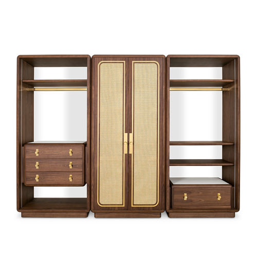 Cabina armadio contemporanea - FRANCO - Essential Home - in stile / in noce / con sportello battente