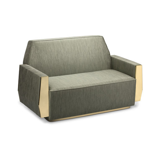 Divano contemporaneo - DORIS - Essential Home - in velluto / in corda / con braccioli