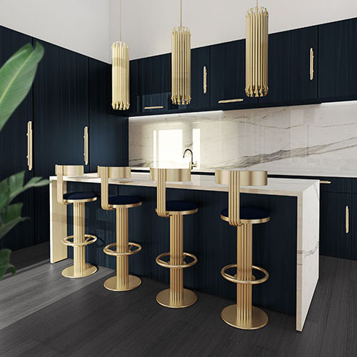 Sedia alta contemporanea - KELLY  - Essential Home - da interno / da esterno / in pelle