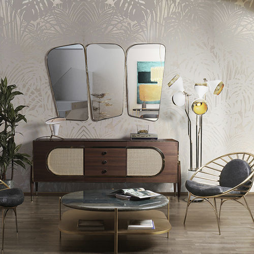 Credenza design - DANDY - Essential Home - in ottone lucidato / in ottone spazzolato / in legno massiccio
