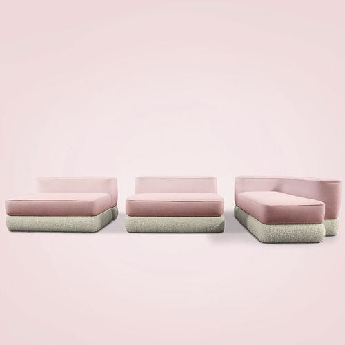 Divano modulare - KANDI - Essential Home - contemporaneo / in velluto / con braccioli