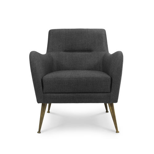 Poltrona moderna - DANDRIDGE  - Essential Home - in pelle / in tessuto / in metallo