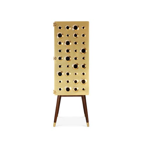 Mobile contenitore da terra - MONOCLES - Essential Home - contemporaneo / design / in noce