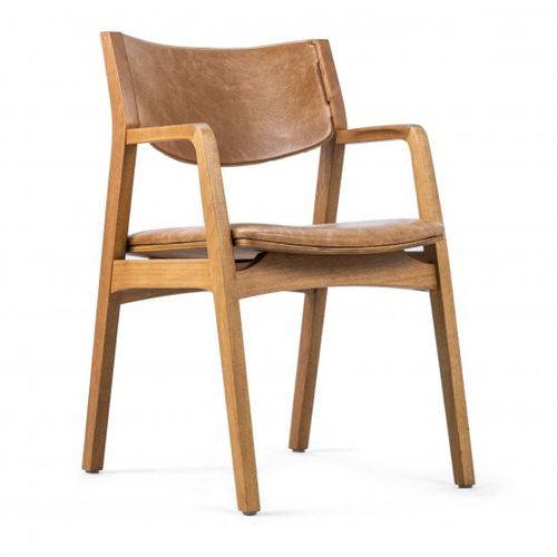 Sedia contemporanea - SULY - Moora - da interno / in pelle / con supporto in legno