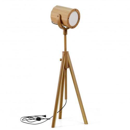 Lampada da terra - TIJUCA - Moora - in legno / contemporanea / con cavo