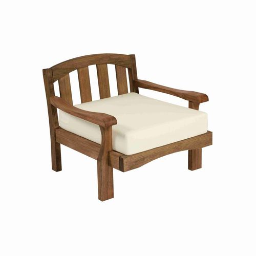 Poltrona contemporanea - JACARTA - Butzke - in tessuto / in legno / con cuscino rimovibile