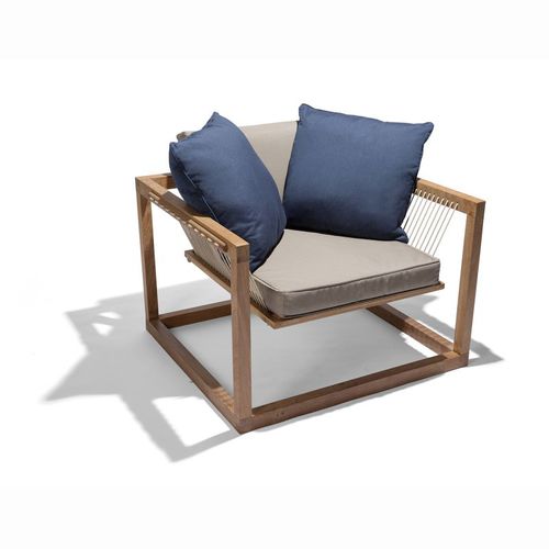 Poltrona contemporanea - DORIVAL - Butzke - in tessuto / in legno / con cuscino rimovibile