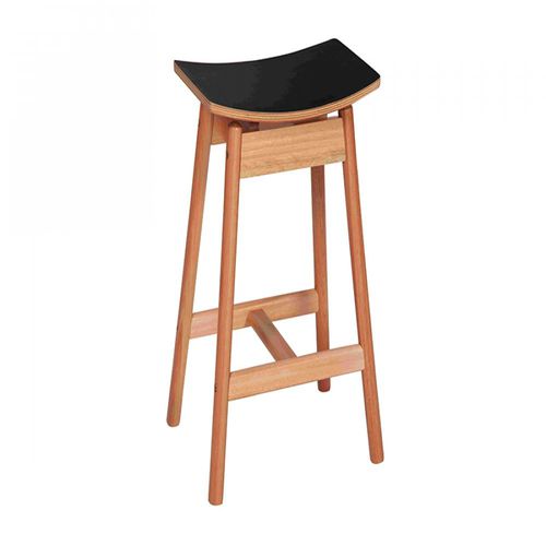 Sgabello da bar contemporaneo - TAK - Butzke - con supporto in legno / da esterno