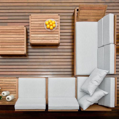 Lettino prendisole contemporaneo - GRASS - Butzke - in legno / con schienale regolabile