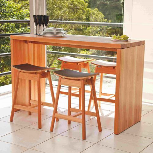 Tavolo contemporaneo - BLOCK  - Butzke - in legno / rettangolare / da esterno