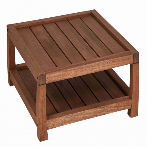Tavolino basso contemporaneo - VILA RICA - Butzke - in legno / quadrato / con contenitore