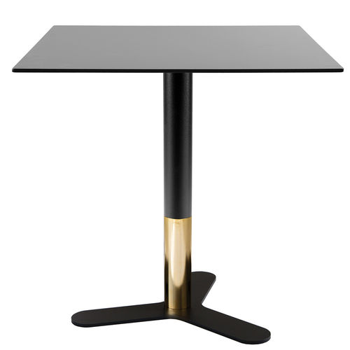 Tavolo contemporaneo - PETALI-BI - Vela Arredamenti - in legno / in ferro / con supporto in legno