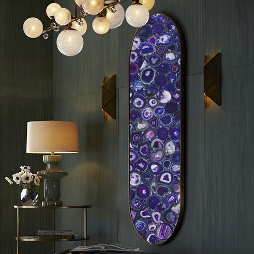 Pannello decorativo da parete - Agate Purple 1 - Efesus Stone - per interni / in pietra semipreziosa / per uso residenziale