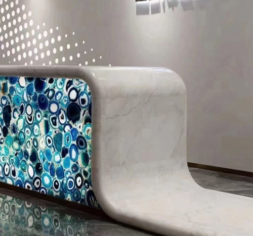 Lastra in pietra per cucina - Agate Blue 1 - Efesus Stone - per pavimento / per interni / per stanza da bagno