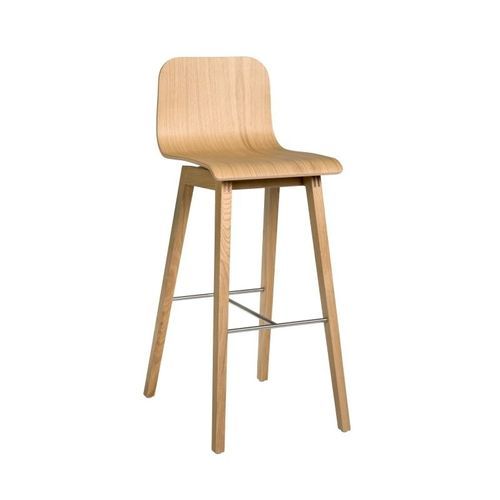 Sedia alta contemporanea - BANI 1 - BALATON BUTOR - da interno / in legno / con supporto in legno
