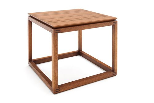 Tavolo d'appoggio contemporaneo - ARQ - Estudiobola - in legno / in vetro / in MDF stratificato