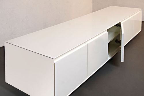 Credenza contemporanea - Estudiobola - in MDF laccato / bianca