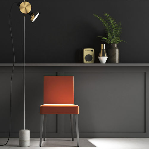 Sedia contemporanea - COCO - imperial-line - da interno / in tessuto / con supporto in legno