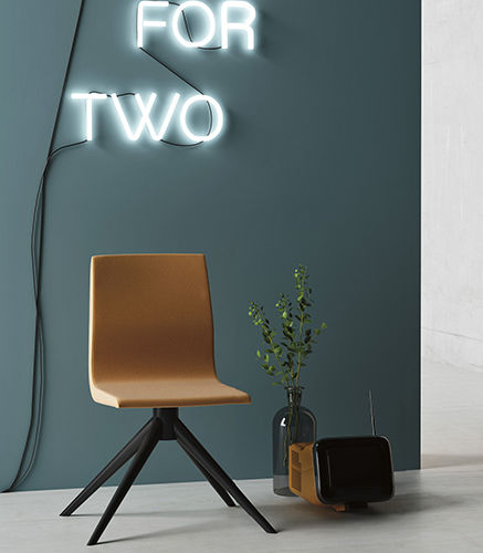 Sedia contemporanea - HULA HOOP - imperial-line - da interno / in tessuto / con supporto in metallo