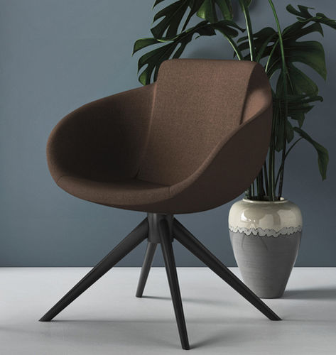 Sedia contemporanea - TWIST - imperial-line - da interno / in tessuto / con supporto in metallo