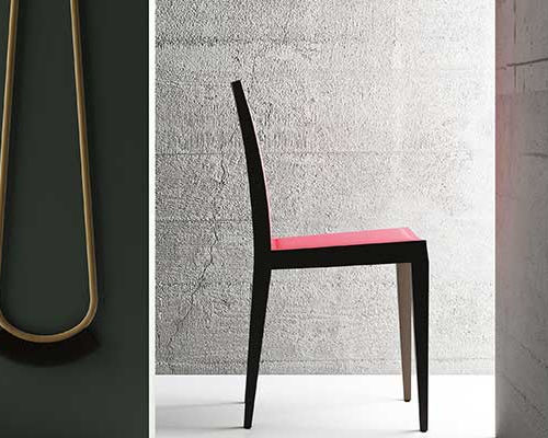Sedia contemporanea - GUGGENHEIM HARD - imperial-line - da interno / in legno massiccio / in pelle