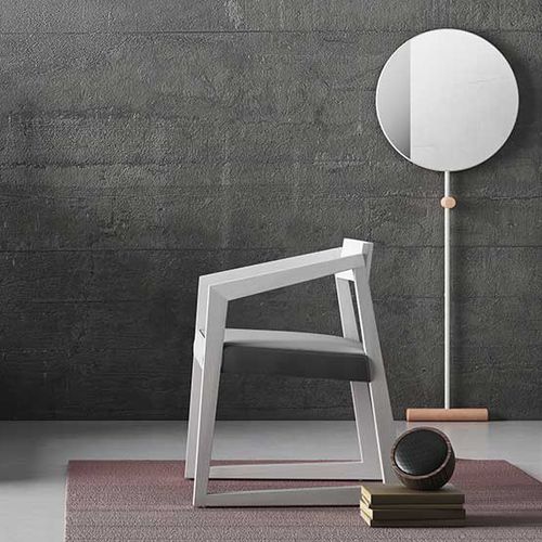 Sedia contemporanea - ZEN P - imperial-line - da interno / in tessuto / in rovere