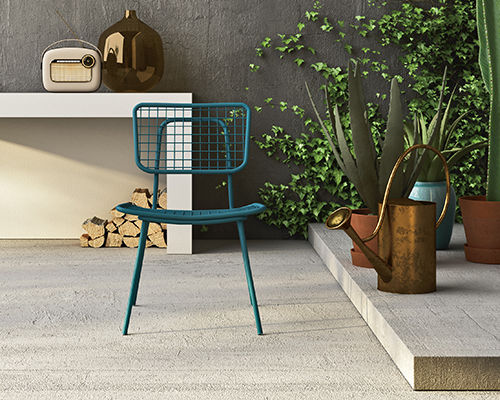 Sedia da giardino contemporanea - OPLÀ S - imperial-line - in metallo / impilabile / per uso residenziale