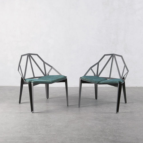 Poltrona design industriale - VETTA - industriaedition - in tessuto / in acciaio
