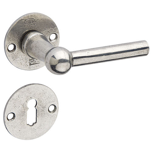 Maniglia per porta - M8-R3/38 mm CHEMIN DE FER - Giara - in bronzo / classica / finitura argento