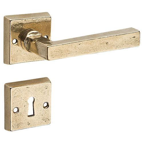 Maniglia per porta - M12-R12 PT1 QUADRA - Giara - in metallo / in stile / finitura oro