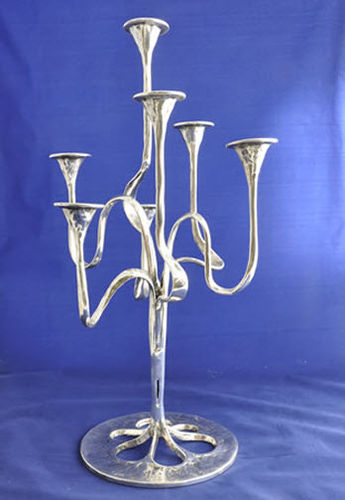 Candeliere in metallo argentato - 89089875 - Giara