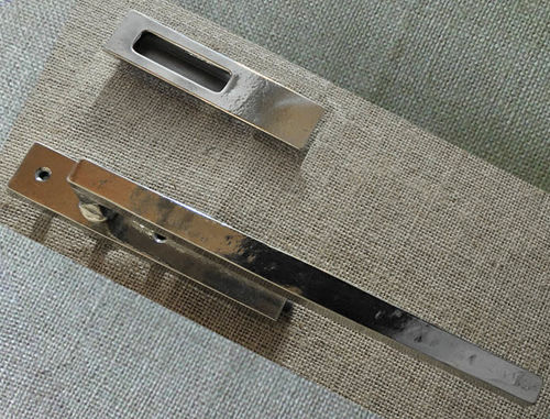 Maniglia a tirante per porta scorrevole - QUADRA : 520507 - Giara - in bronzo / classica / finitura argento