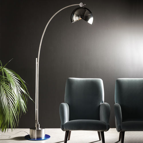 Lampada da terra - Z622 - Sigma L2 - in ottone nichelato / contemporanea / con cavo