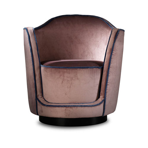 Poltrona contemporanea - SV12/R - Sigma L2 - in velluto / marrone