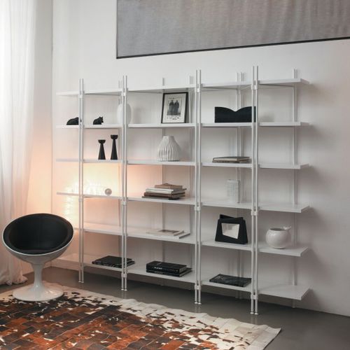 Scaffale contemporaneo - DALTON - Barel Srl - in rovere / in MDF laccato / impiallacciato in legno