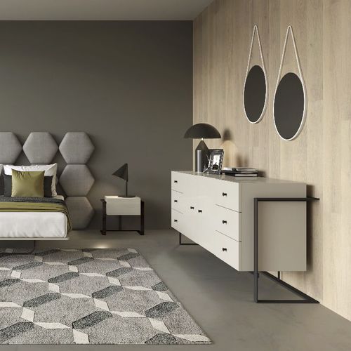 Credenza contemporanea - KAPPA DUE - Barel Srl - in legno laccato / in rovere / in legno con vernice di protezione
