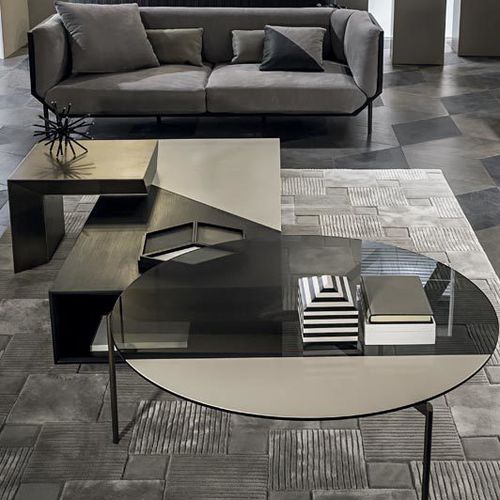 Tavolino basso contemporaneo - NOIR - Shake Design - in ottone / rettangolare / quadrato