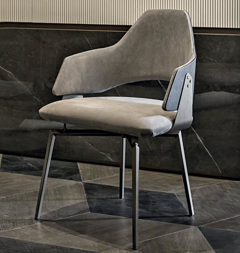 Sedia contemporanea - CHLOE - Shake Design - da interno / in pelle / con supporto in metallo
