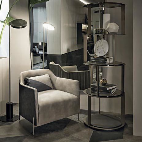 Poltrona contemporanea - HEGE - Shake Design - in pelle