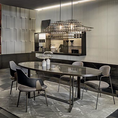 Tavolo da pranzo contemporaneo - BOSTON - Shake Design - in legno / in metallo / in ceramica