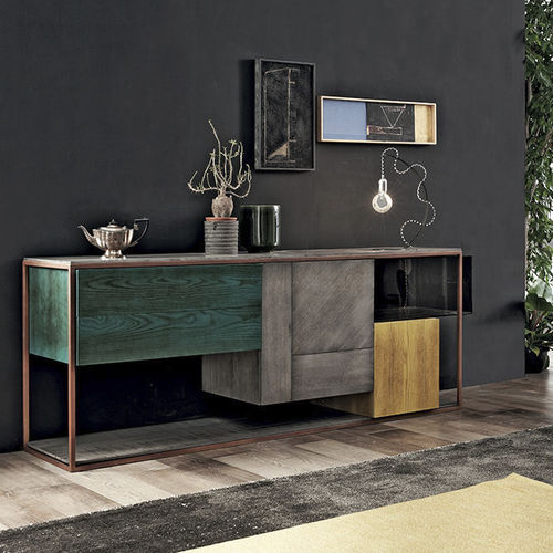 Credenza contemporanea - CUBIC - Shake Design - in legno / in metallo