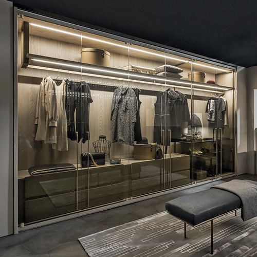Armadio contemporaneo - FREEDOM - Shake Design - in vetro / con ante battenti