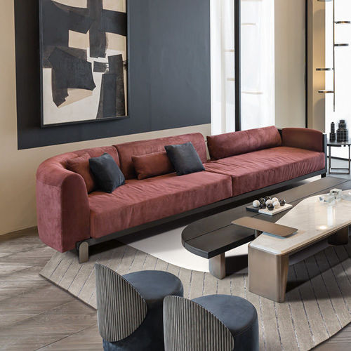 Divano contemporaneo - EGO - Shake Design - in pelle / con cuscino rimovibile / con braccioli