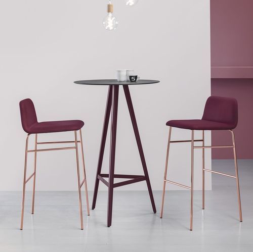 Sedia alta contemporanea - BARDOT MET TU 036 - Traba' - da interno / da cucina / in tessuto