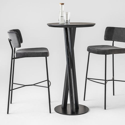 Sedia alta contemporanea - MARLEN MET 0163-MET-IM - Traba' - da interno / in tessuto / in pelle