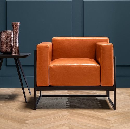 Poltrona contemporanea - KIRK 0060 - Traba' - in tessuto / in pelle / in metallo verniciato