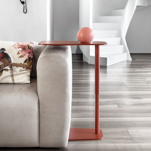 Tavolo d'appoggio contemporaneo - JENS 0130 - Traba' - in metallo / in HPL / con supporto in metallo verniciato